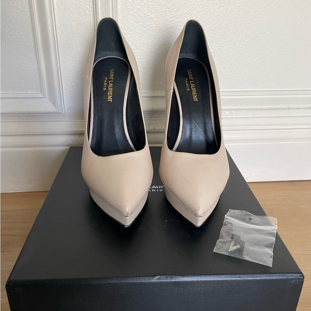 Saint Laurent Women's Cream Heels